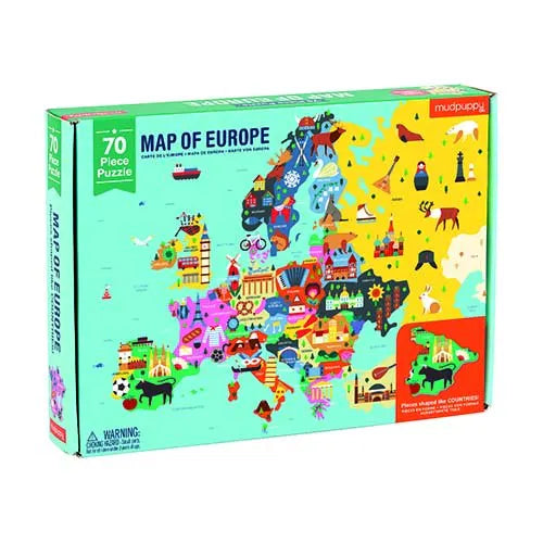 70 Pcs Geography Puzzle/Europe