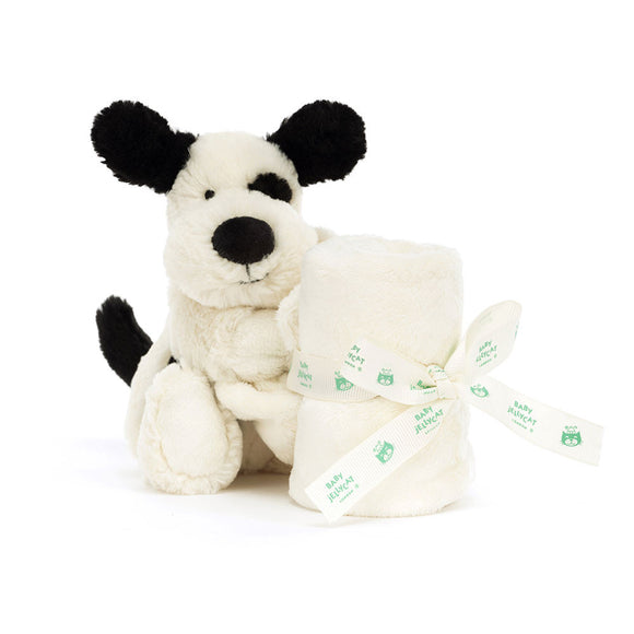 Doudou - Bashful black & cream puppy soother