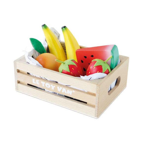 Caisse de marché en bois Smoothie Fruit