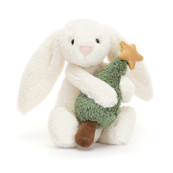Peluche Lapin avec Sapin de Noel - Bashful Bunny wtith Christmas Tree