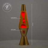 Lampe Lave Rouge & Or
