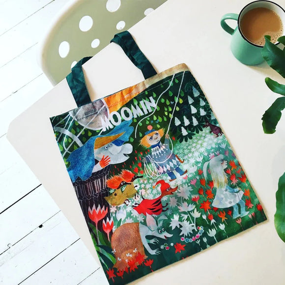 Sac shopping Moomin vert
