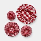 Set de 4 charlottes - Vichy Rouge