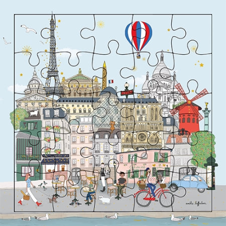 Carte puzzle Les Monuments De Paris
