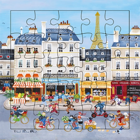 Carte puzzle Paris Boutiques