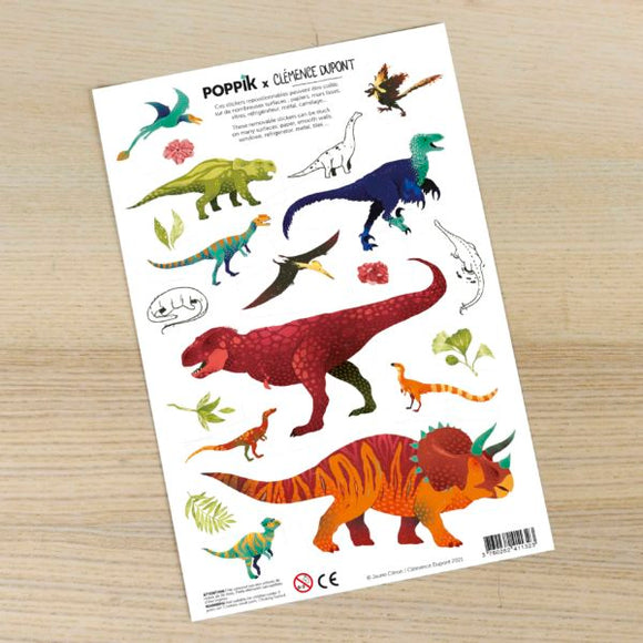 20 grands stickers - Dinosaures